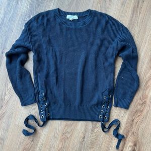 Tie sides sweater